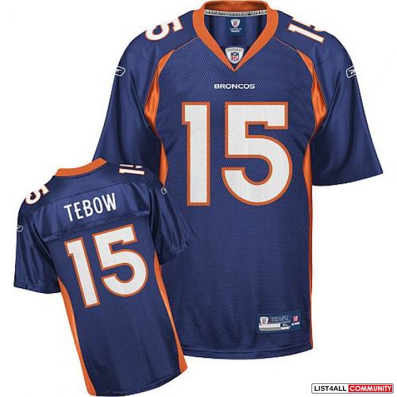 Denver Broncos Tim Tebow 15# Dark Blue Jerseys