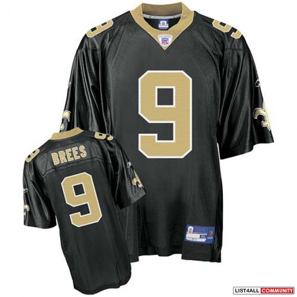 New Orleans Saints Drew Brees 9# Black Jerseys