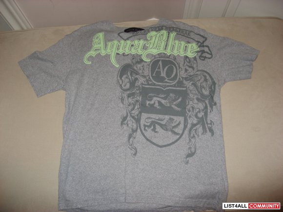 Aque Blue "Emblem" Tee Size M