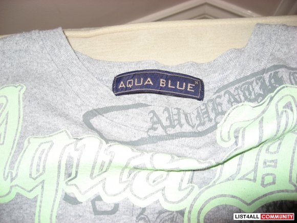Aque Blue "Emblem" Tee Size M
