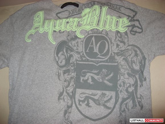 Aque Blue "Emblem" Tee Size M