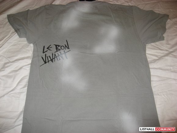 Dom Rebel "Bang Boot" Swarovski Crystals Tee BNWT Size L