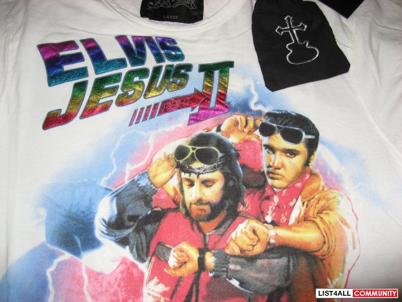 Elvis Jesus "Back to the Future" Tee BNWT Size L