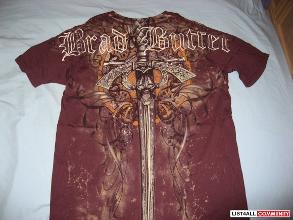 Brad Butter "Unicorns getting stab by swords" Tee Size M
