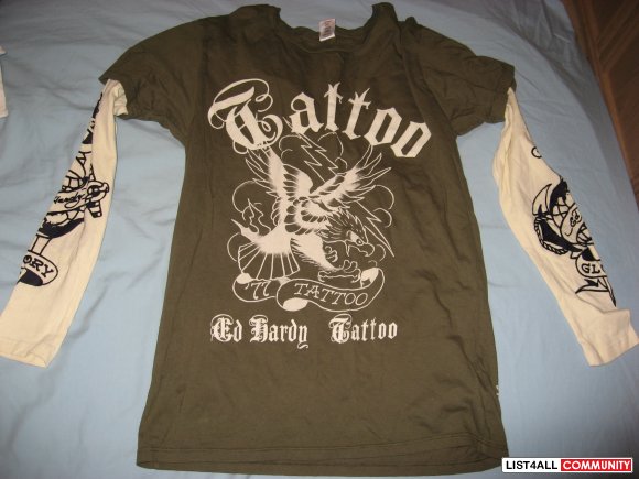 Ed Hardy Long Sleeve Shirt Size S