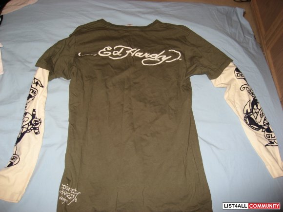 Ed Hardy Long Sleeve Shirt Size S