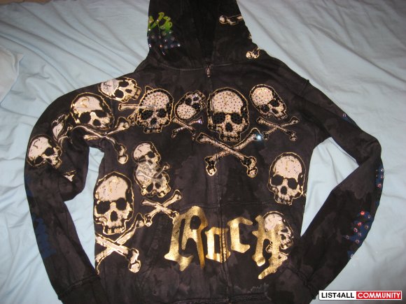 Motor City Legends "Skulls" Hoodie Size L