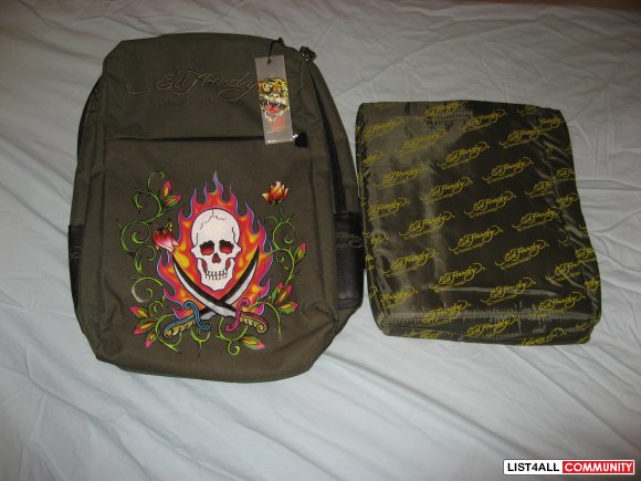 Ed Hardy Backpack with tags