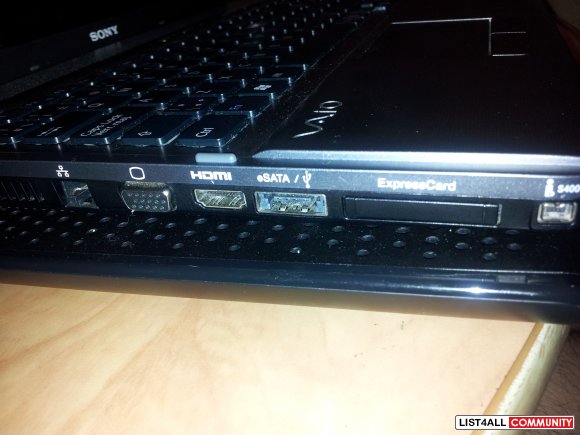 Selling Sony Vaio 16.4 inch laptop, i7/6GB/1080p/blu-ray/640GB HDD/1 G